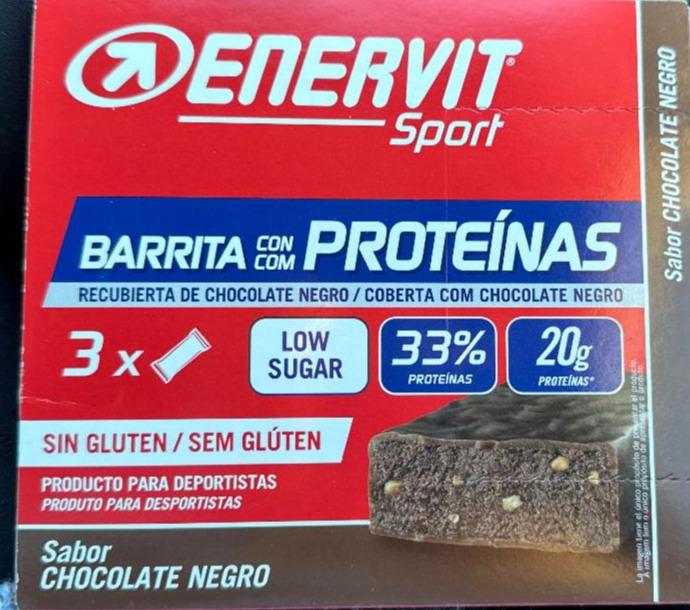 Фото - Barrita con proteínas sabor Chocolate Negro Enervit