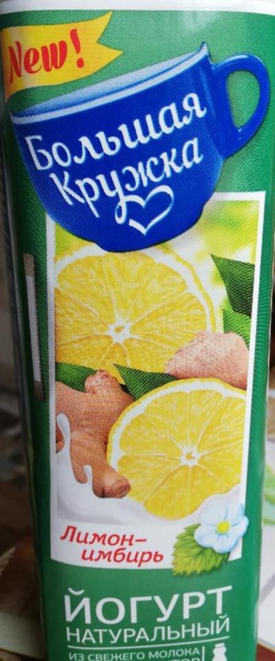 Фото - йогурт лимон-имбирь Большая Кружка