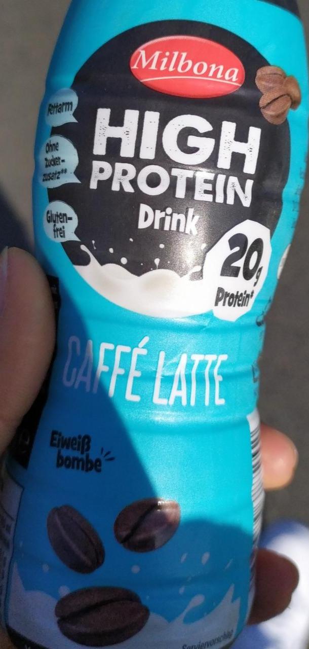 Фото - High protein drink Caffe latte Milbona