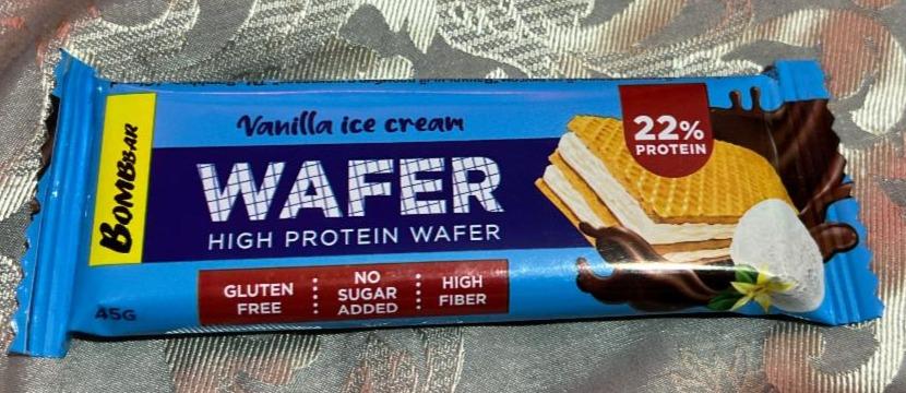 Фото - Wafer High Protein Vanilla ice creaw Bombbar