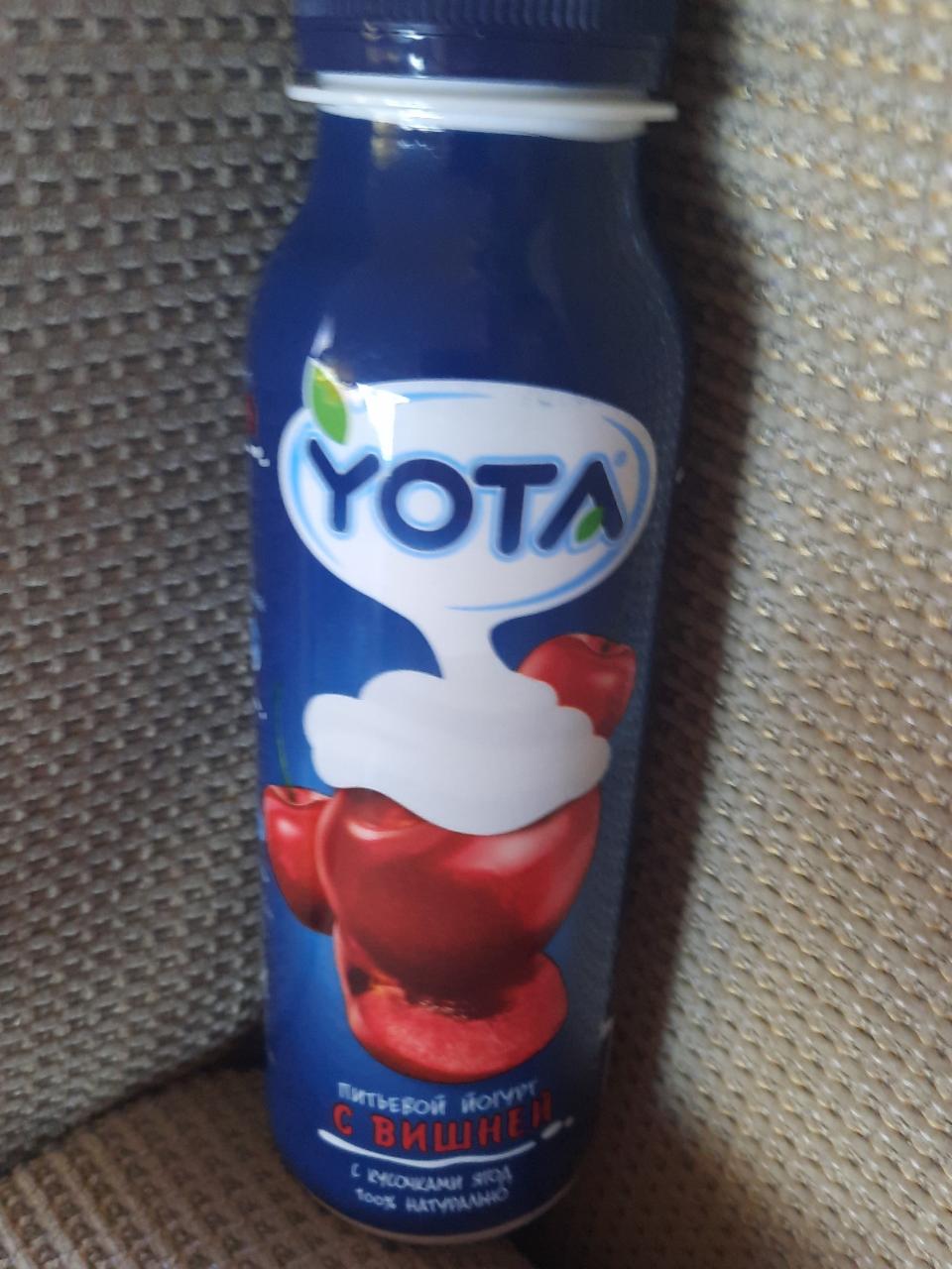 Фото - Питьевой йогурт с вишней Yota