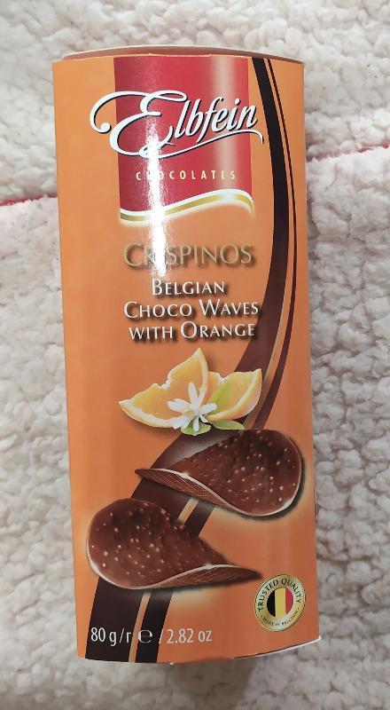 Фото - Elbfein чипсы шоколадные с апельсином