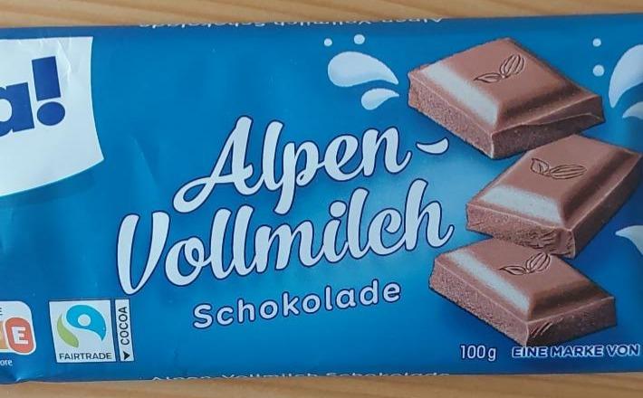 Фото - Alpen-Vollmilch Schokolade Ja!