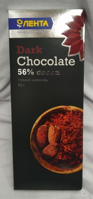 Фото - 'Лента' шоколад 56 % dark