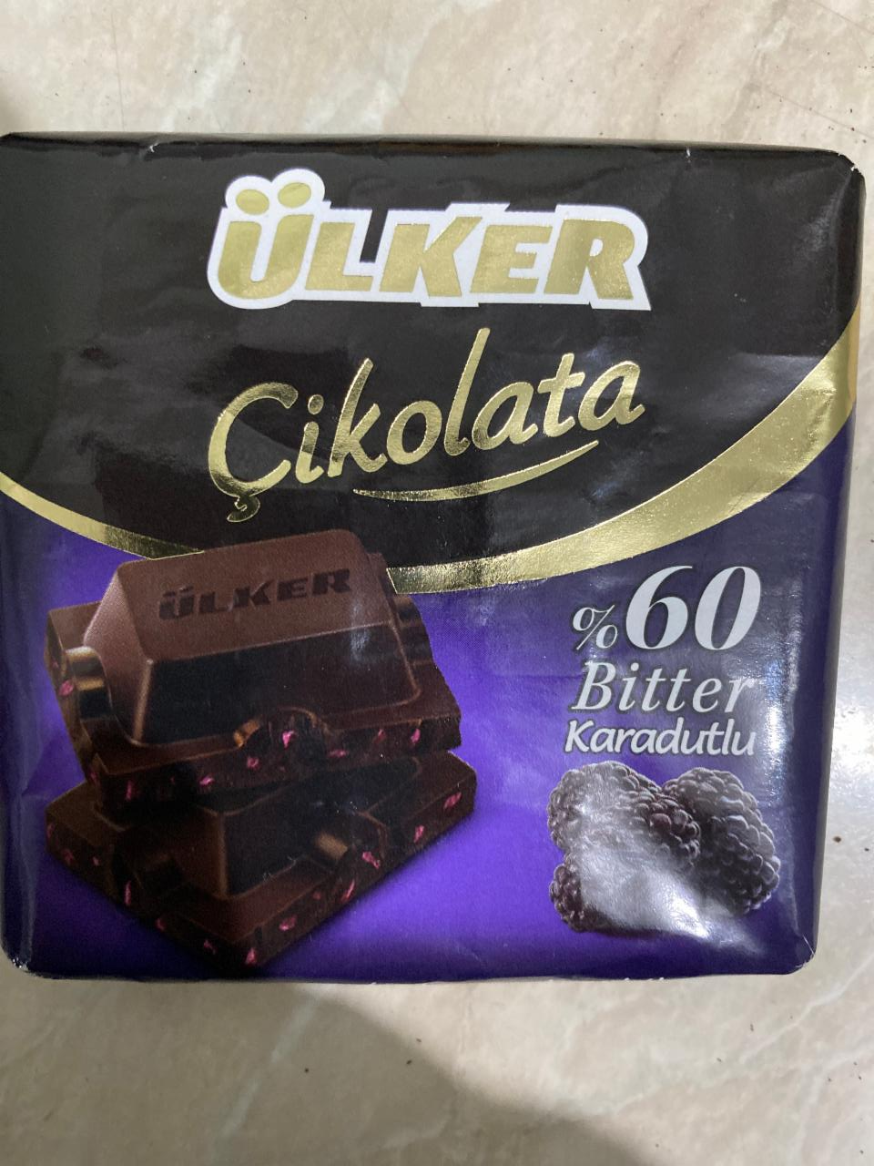 Фото - Cikolata 60% bitter Ulker
