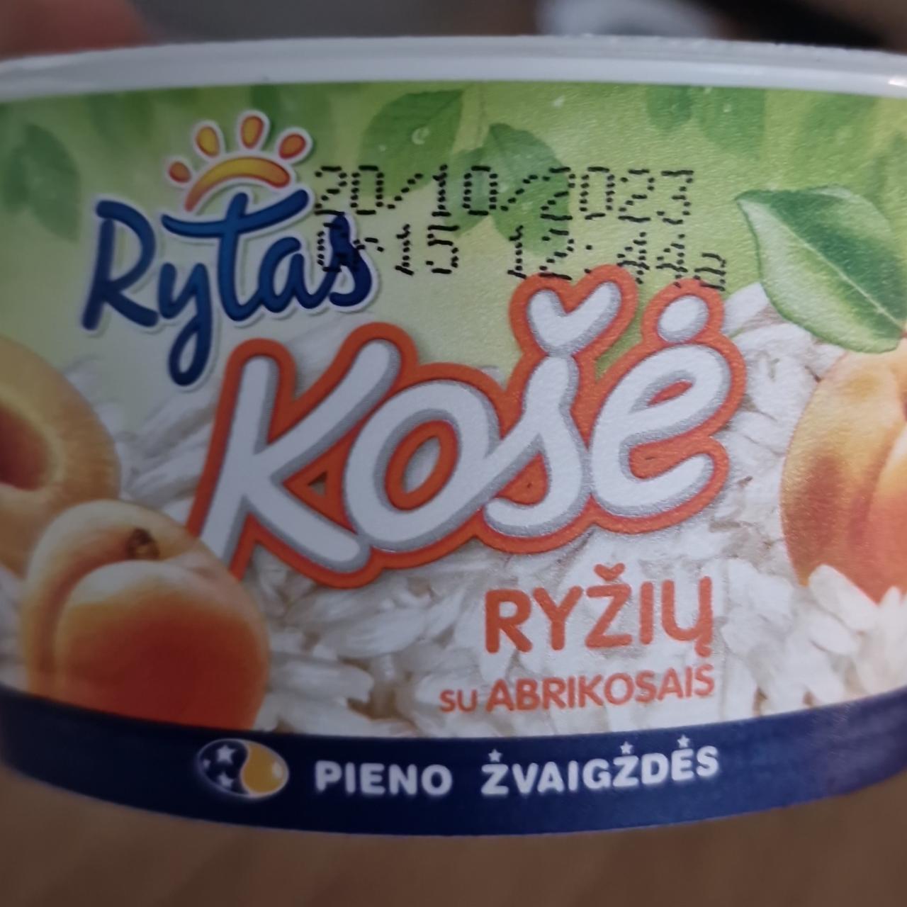 Фото - рисовая каша с абрикосом Rytas