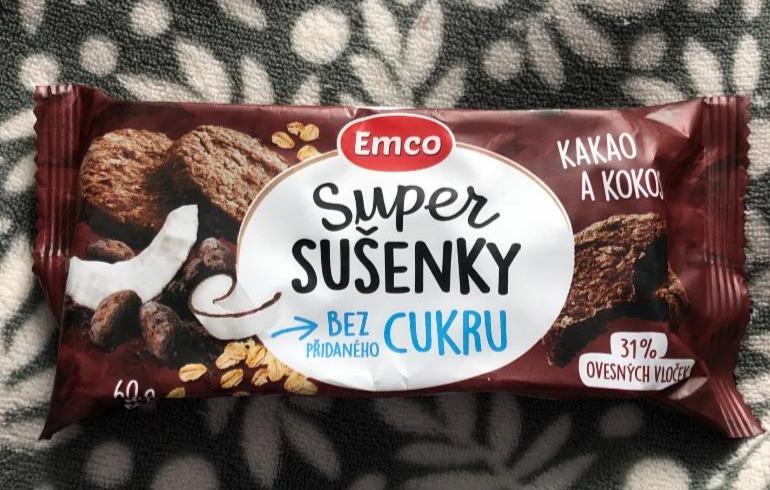 Фото - Печенье овсяное без сахара Super Sušenky Emco
