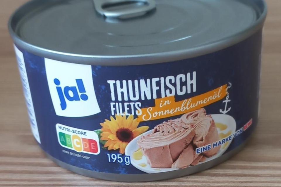 Фото - Филе тунца в подсолнечном масле Thunfisch Filets Ja!