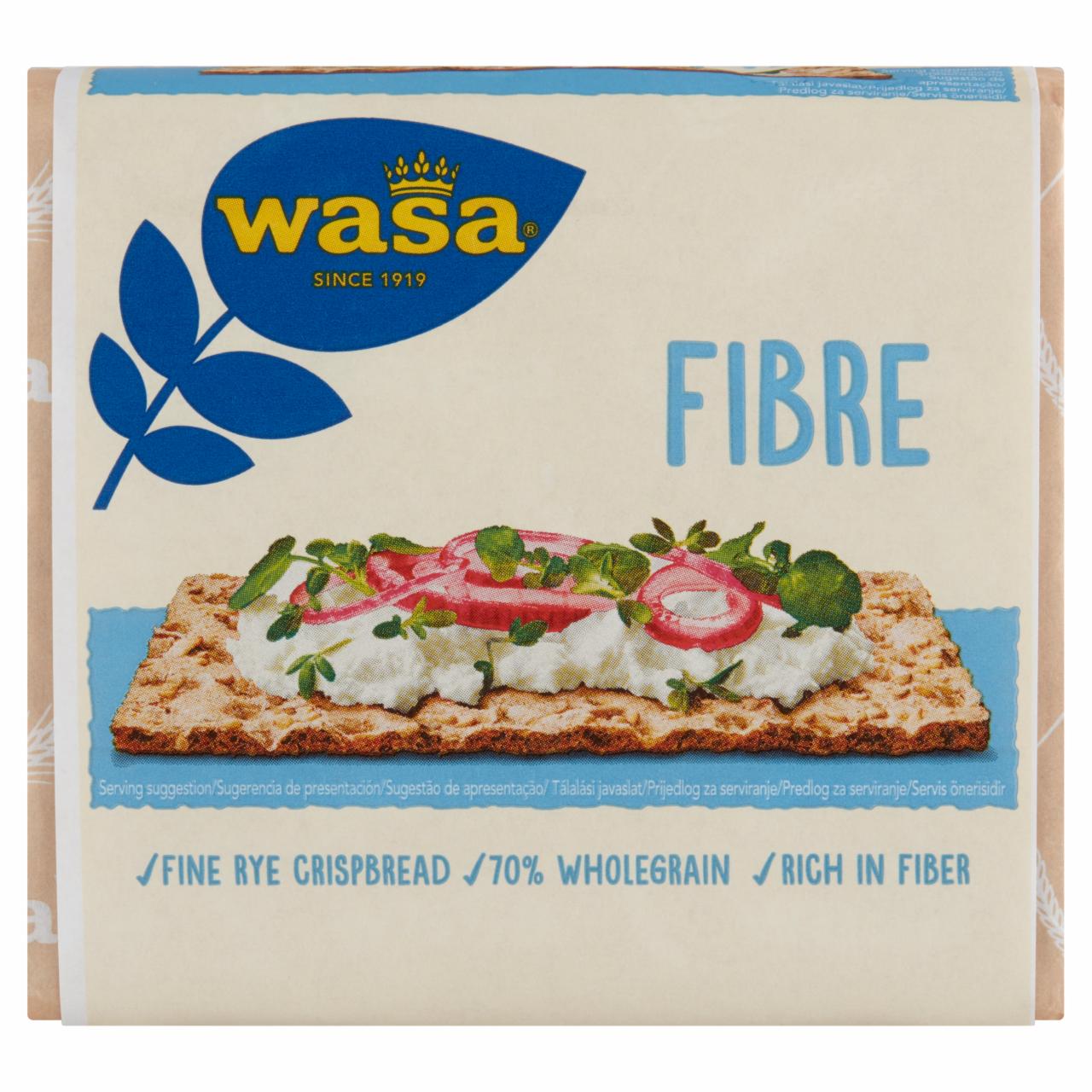Фото - Хлебцы цельнозерновые ржаные fibre Wasa