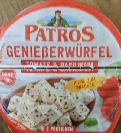 Фото - сыр Tomate&Basilikum Genießerwürfel Patros