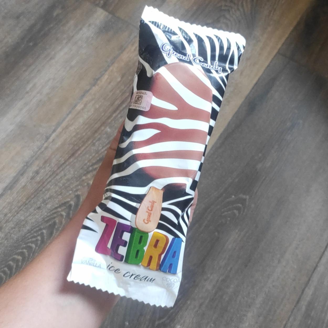 Фото - Zebra мороженое на палочке Grand Candy