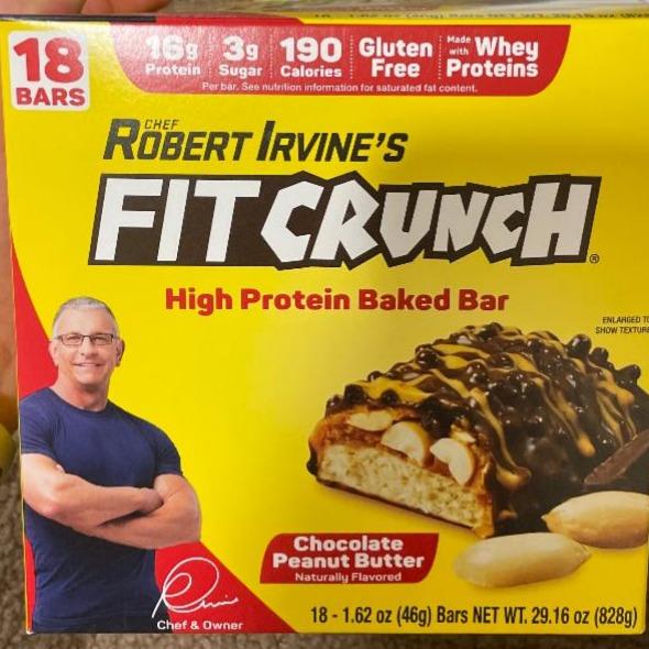 Фото - Батончики протеиновые Whey Protein Bars Chef Robert Irvine's Fit Crunch