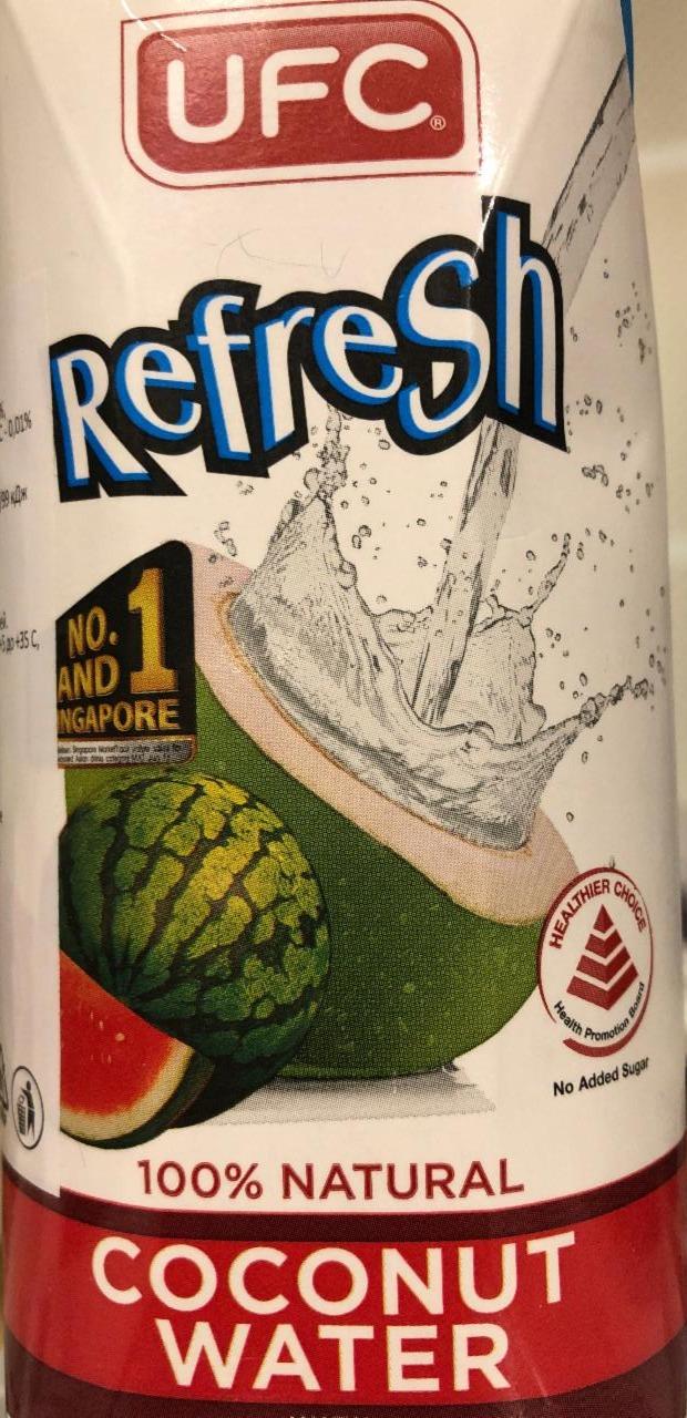 Фото - кокосовая вода refresh с арбузным соком UFC