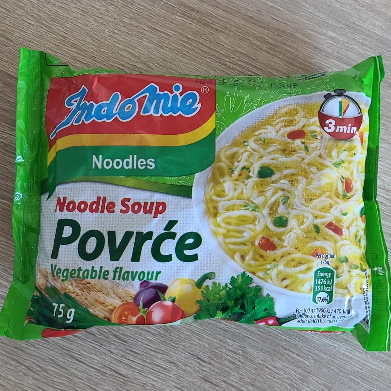 Фото - Лапша быстрого приготовления овощная Noodle Soup Povrce IndoMie