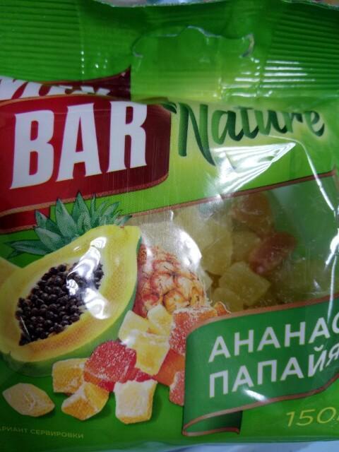 Фото - Смесь цукатов Mix bar: ананас, папайя