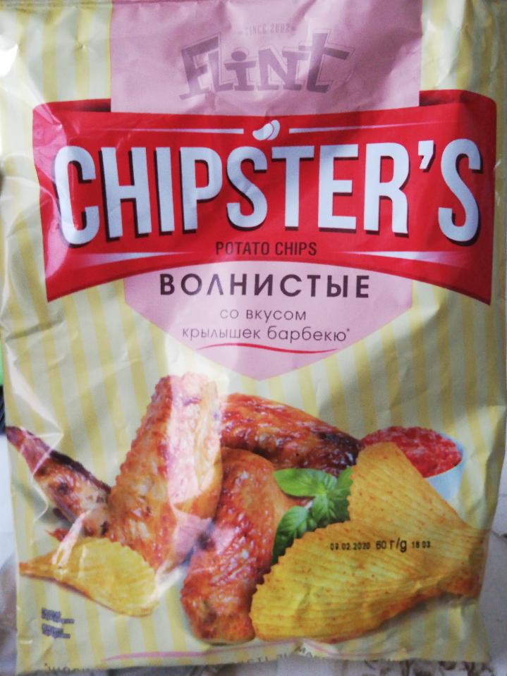 Фото - Чипсы волнистые со вкусом крылышек барбекю Chipsters
