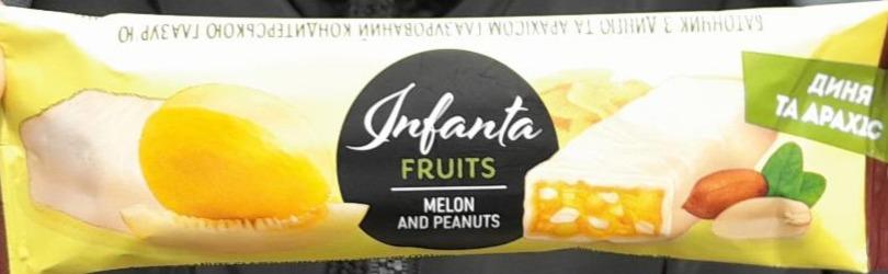 Фото - Батончик с дыней и арахисом глазури кондитерской глазурью fruits melon and peanuts Infanta