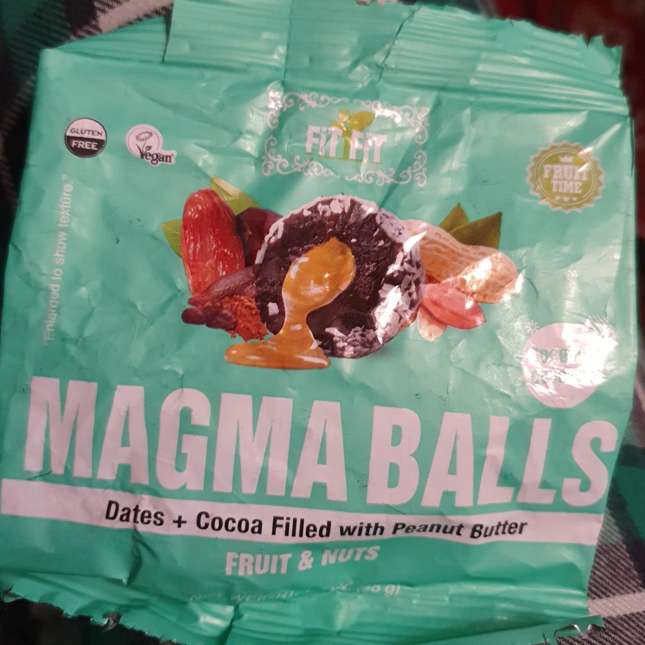 Фото - Magma balls date cacao filled with peanut butter Fit Fit