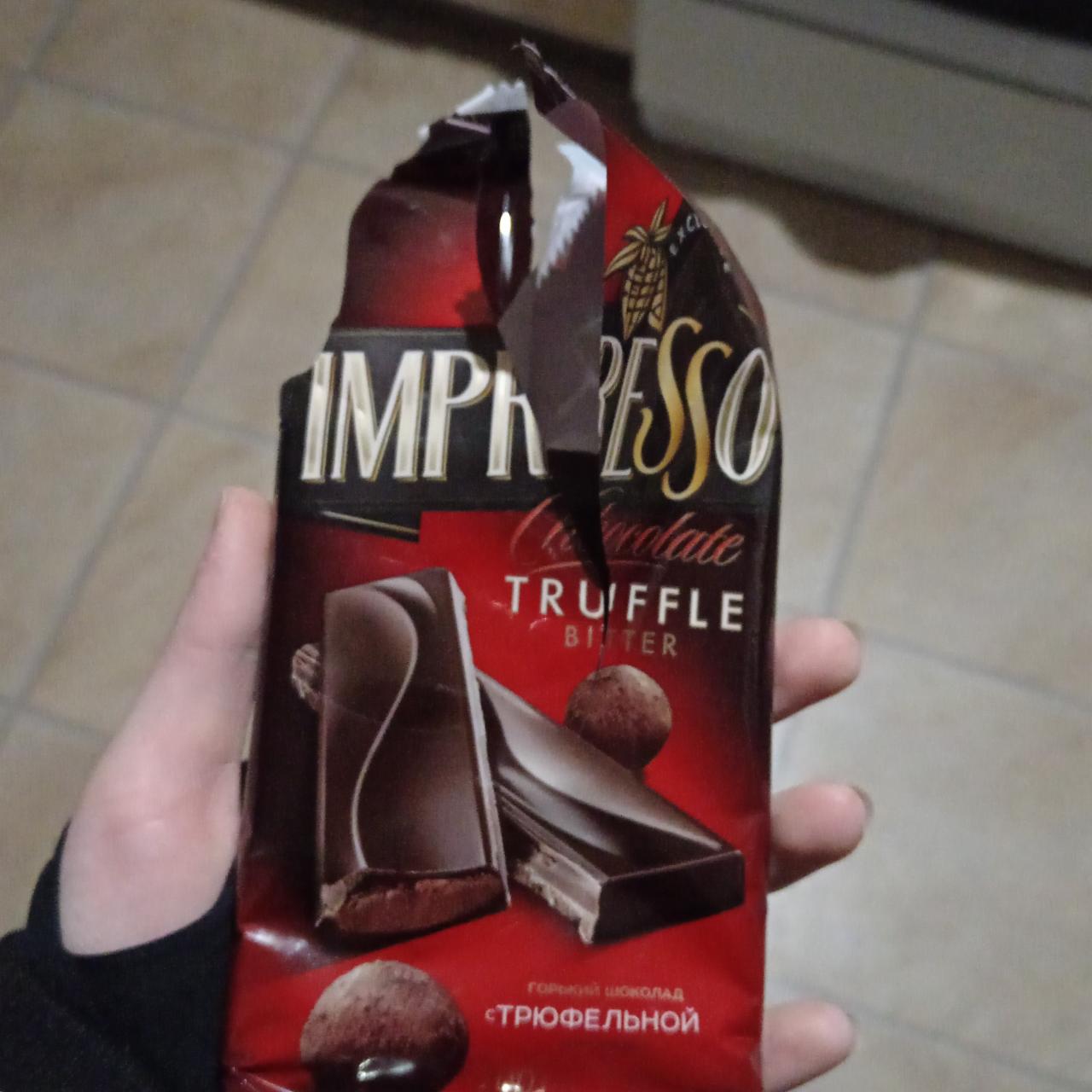 Фото - Шоколад темный с трюфельной начинкой Impresso