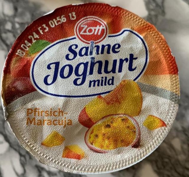 Фото - Sahne Joghurt mild Balance Pfirsich Maracuja Sahne Zott