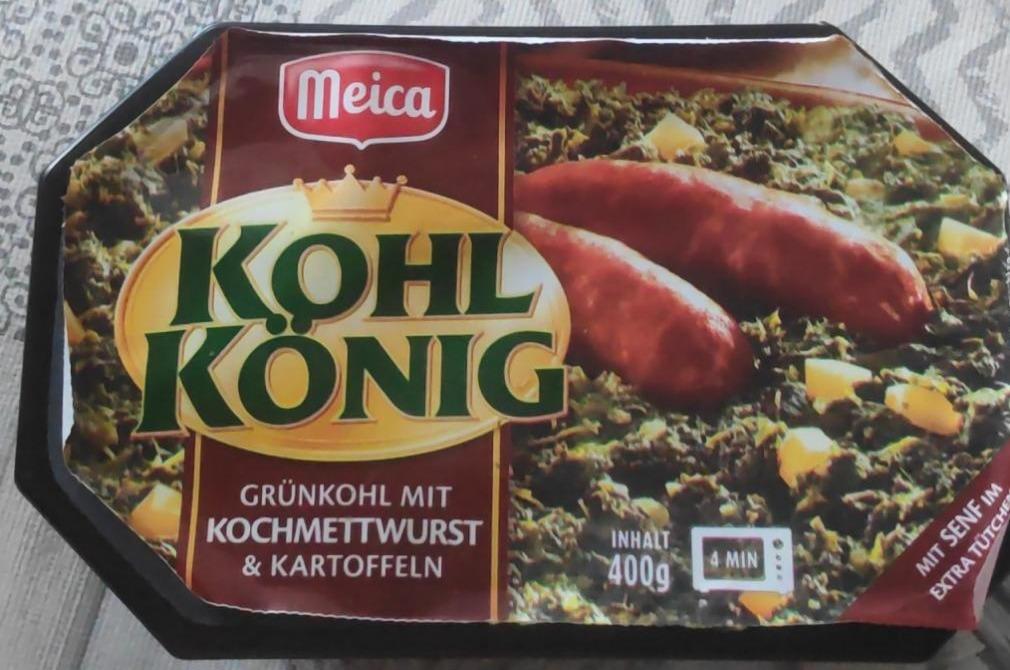 Фото - Kohl König Grünkohl mit Kochmettwurst und Kartoffeln Meica