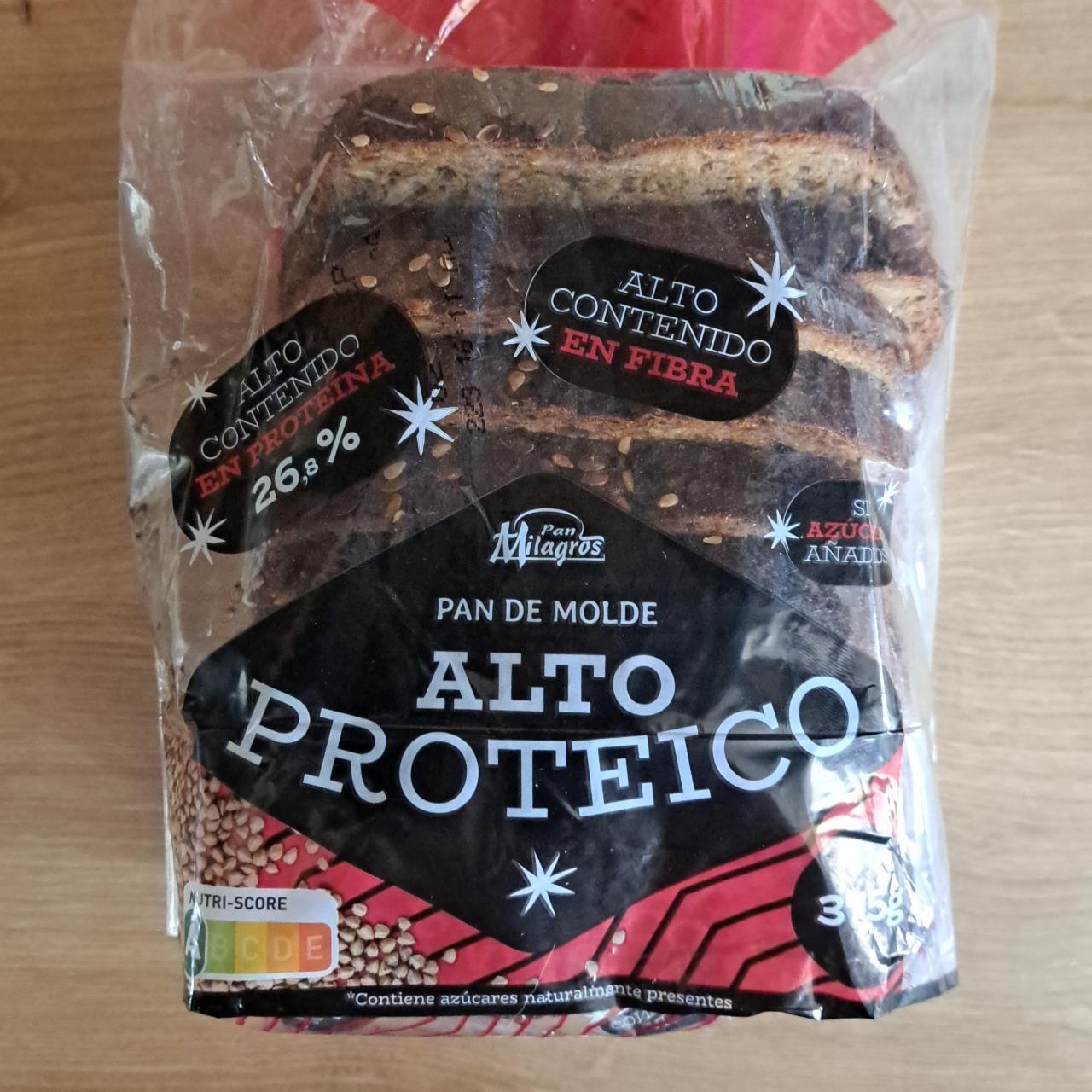 Фото - хлеб ржаной цельноезрновой с кунжутом формовой Pan de molde Alto Proteico Migros