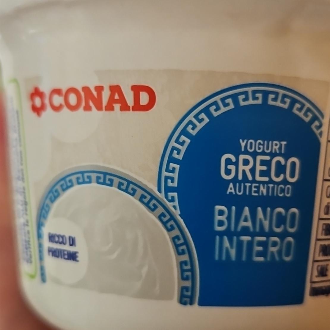 Фото - Yogurt Greco Autentico Bianco Intero Conad