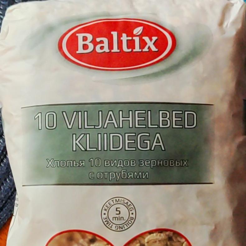 Фото - Хлопья 10 видов зерновых с отрубями Baltix