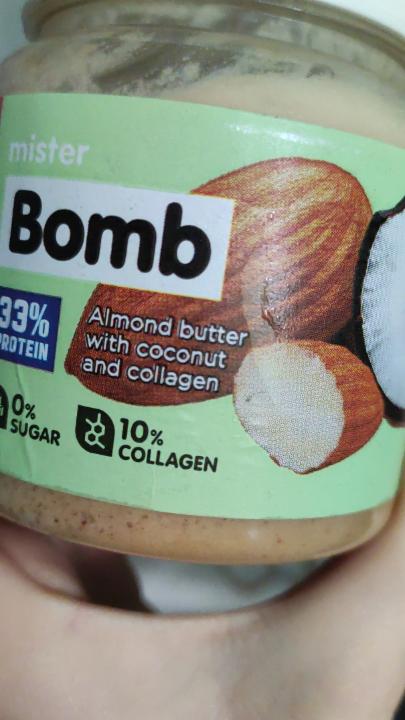 Фото - миндальная паста с кокосом и коллагеном mister Bomb