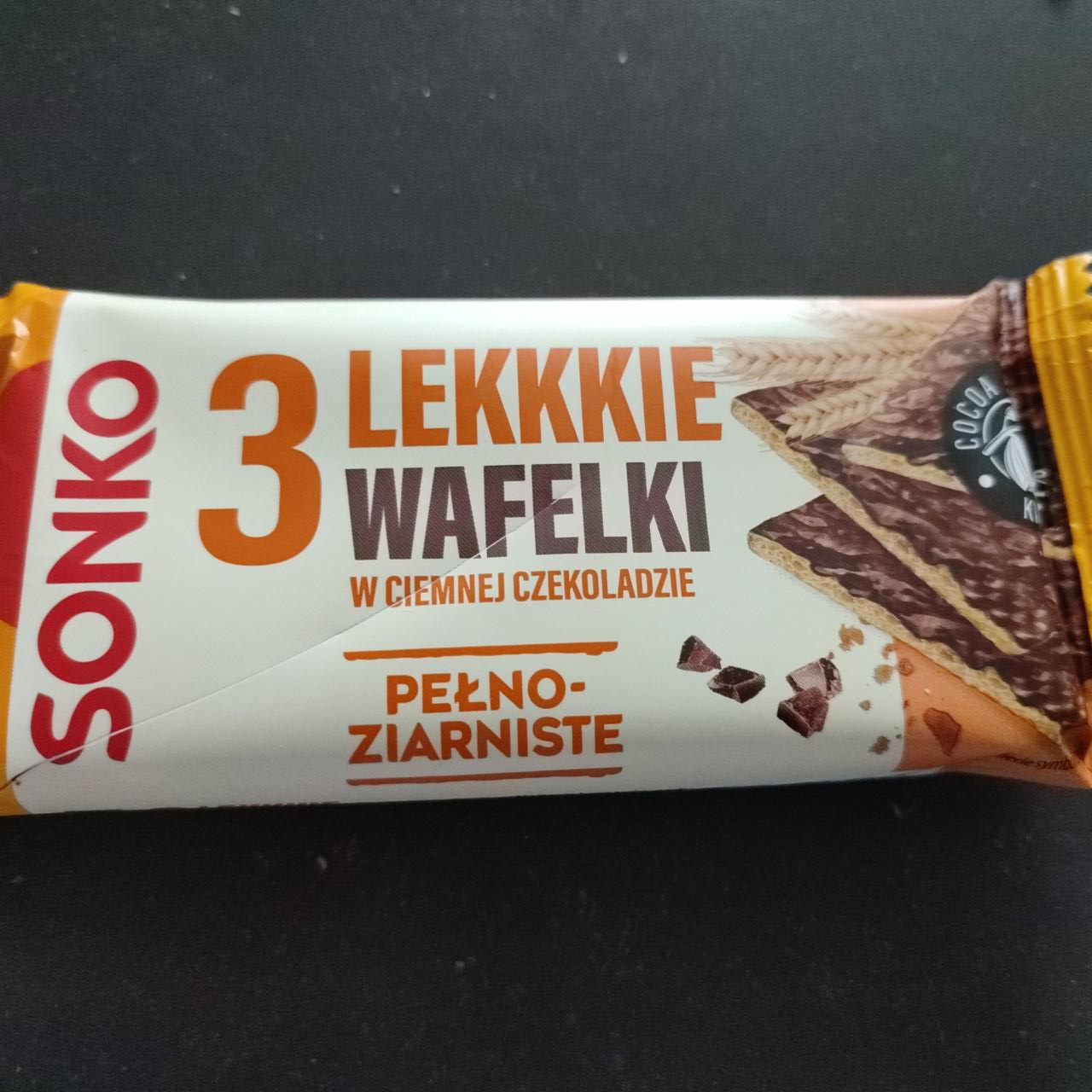 Фото - 3 легкие вафельки в темном шоколаде Sonko