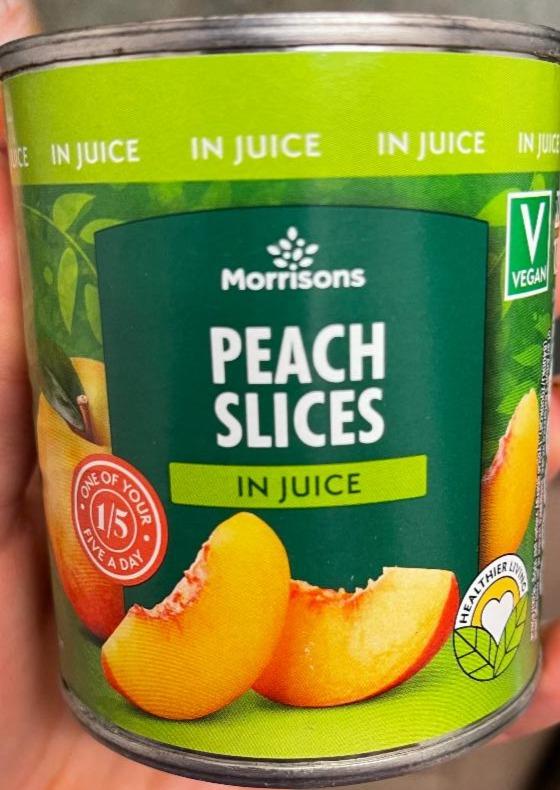 Фото - Персики консервированные Peach Slices Morrisons