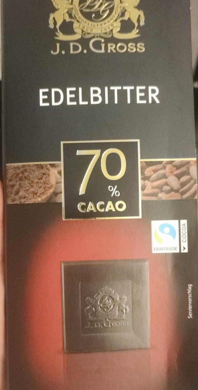 Фото - Шоколад Edelbitter 70% какао J.D. Gross