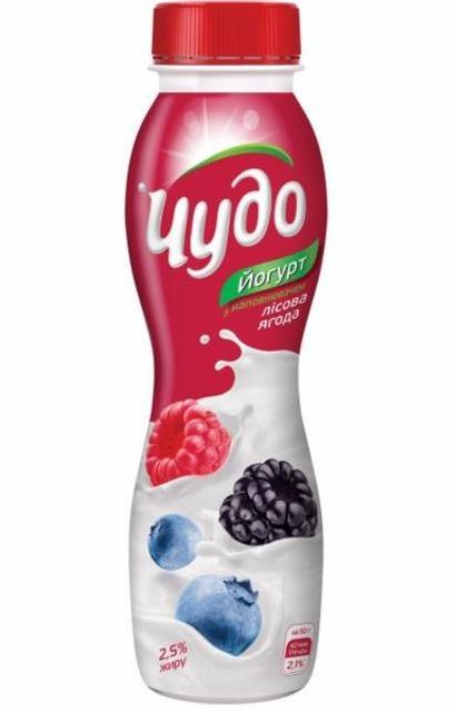 Фото - Йогурт питьевой 2.5% Лесная ягода Чудо