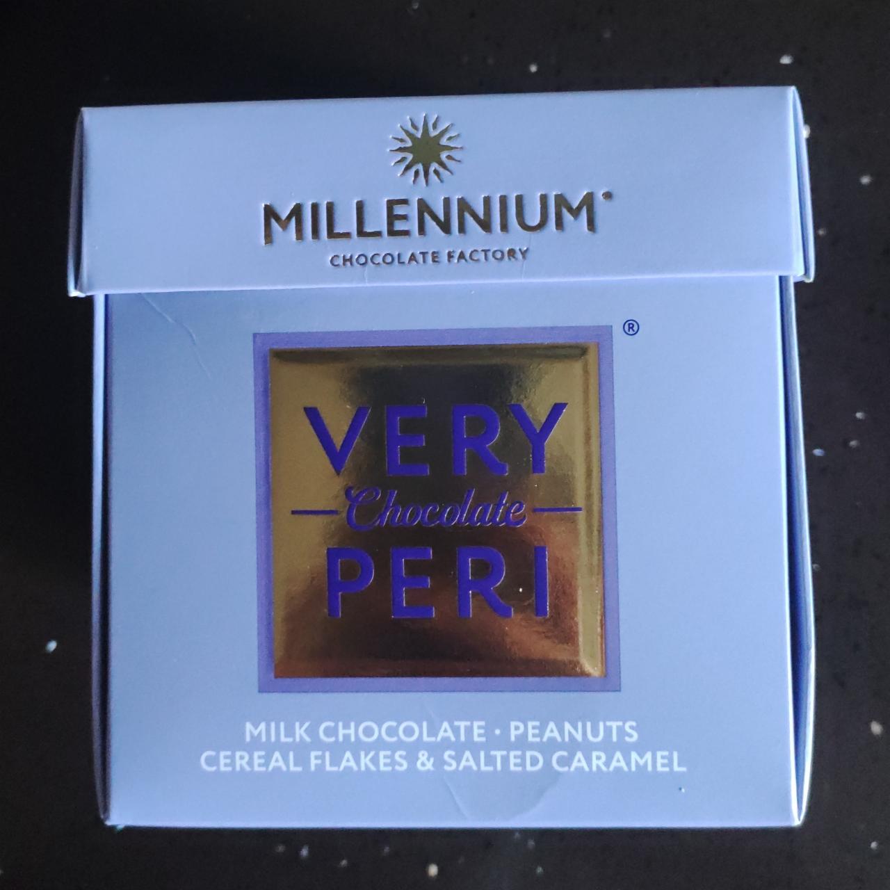 Фото - Конфеты шоколадные с арахисом изюмом злаковыми хлопьями и соленой карамелью Very Peri Millennium