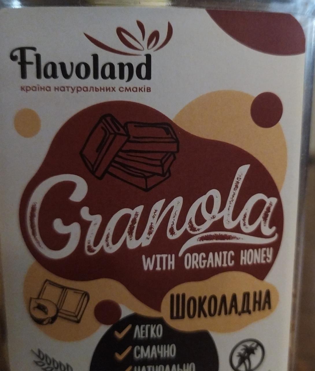 Фото - гранола с органическим медом шоколадная Flavoland