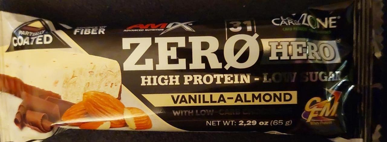 Фото - Протеиновый батончик zero hero High Protein Bar Vanilla-Almond Amix