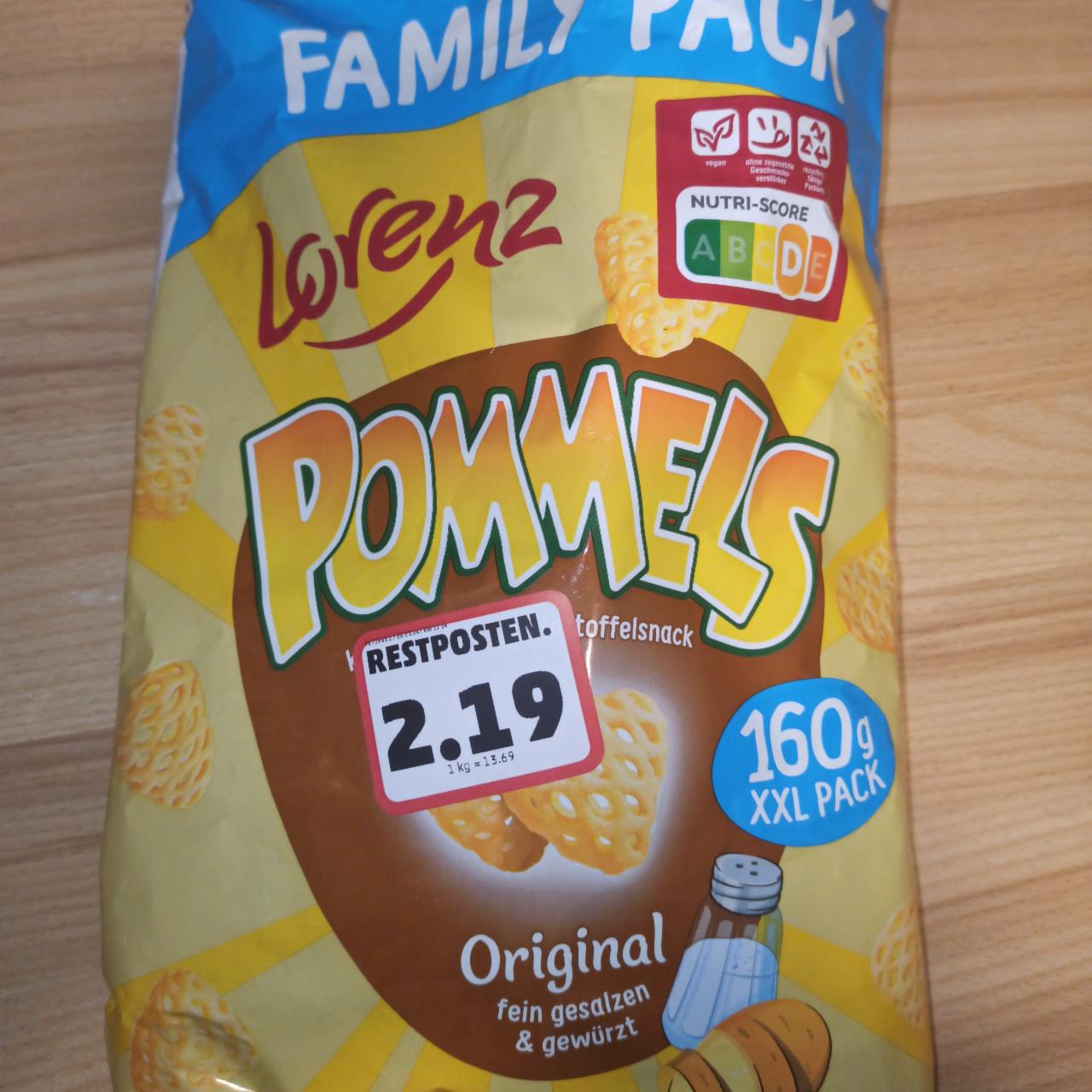 Фото - Pommels Kartoffel Snack Lorenz
