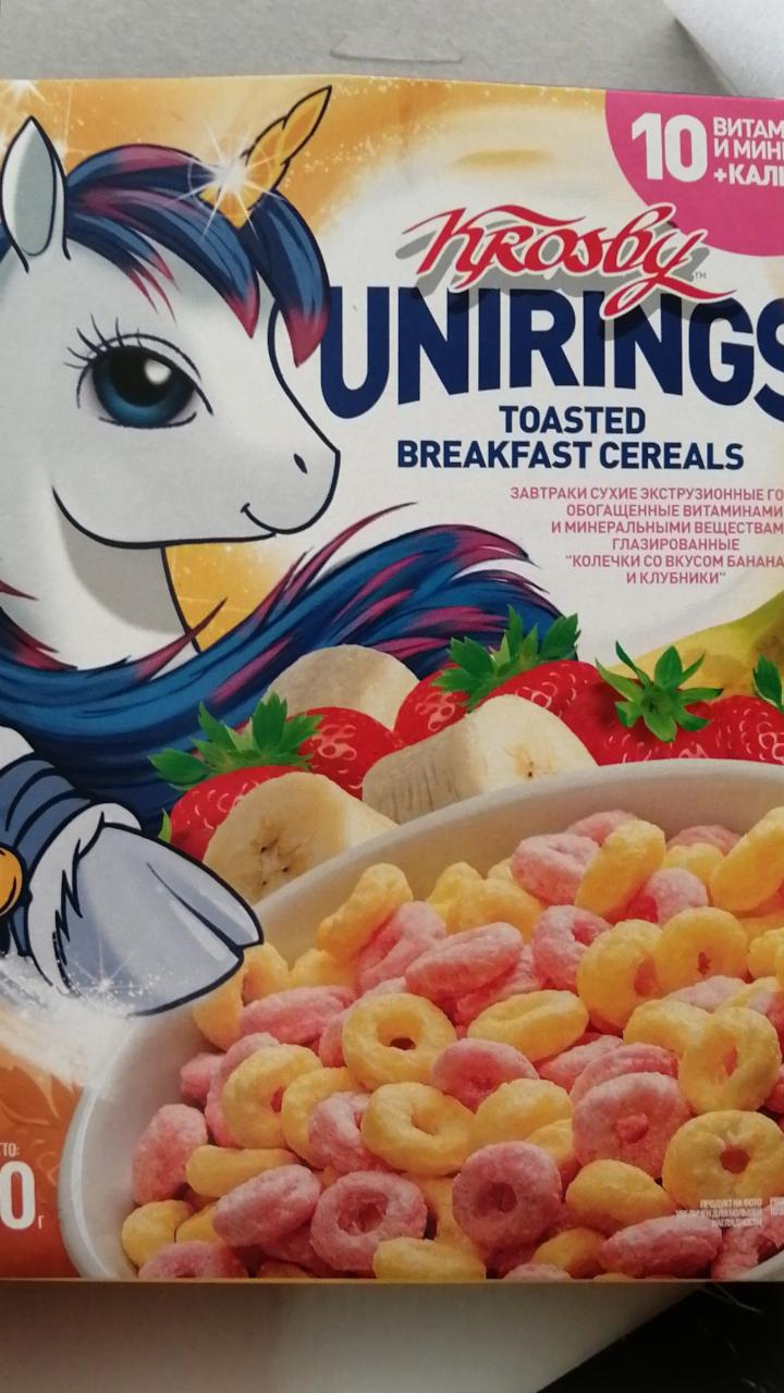 Фото - завтрак сухой unirings toasted breakfast cereals Krosby