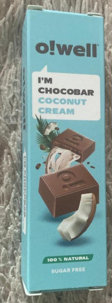 Фото - Шоколадный батончик кокосовый крем O!Well