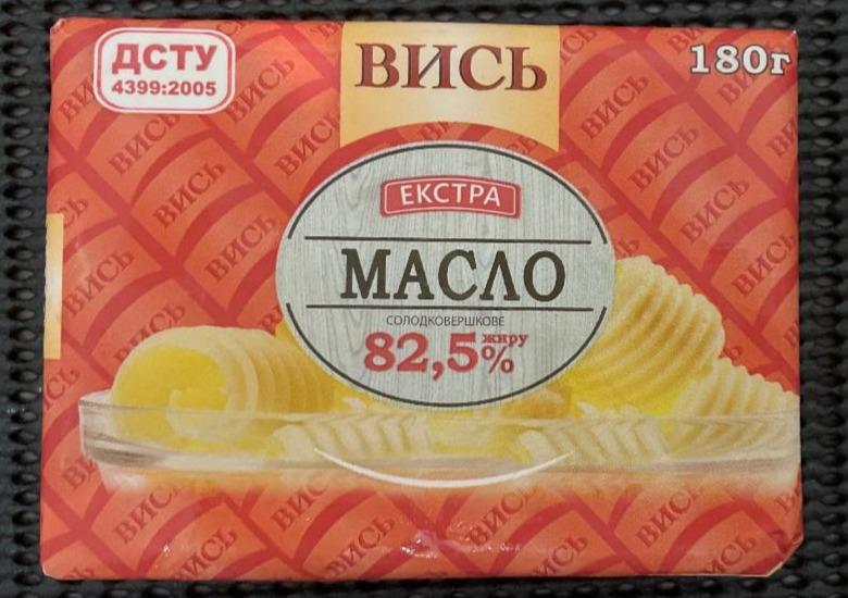 Фото - Масло Крестьянское сладкосливочное экстра 82.5% Вись
