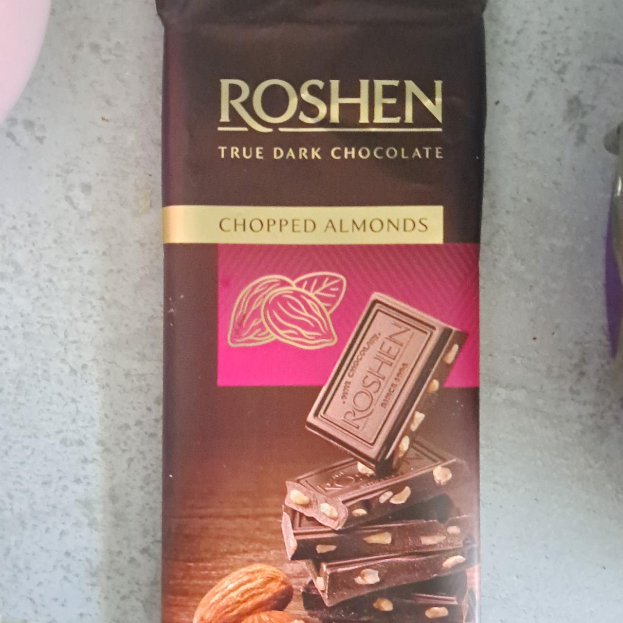 Фото - Шоколад черный с подсоленным миндалем Roshen Рошен