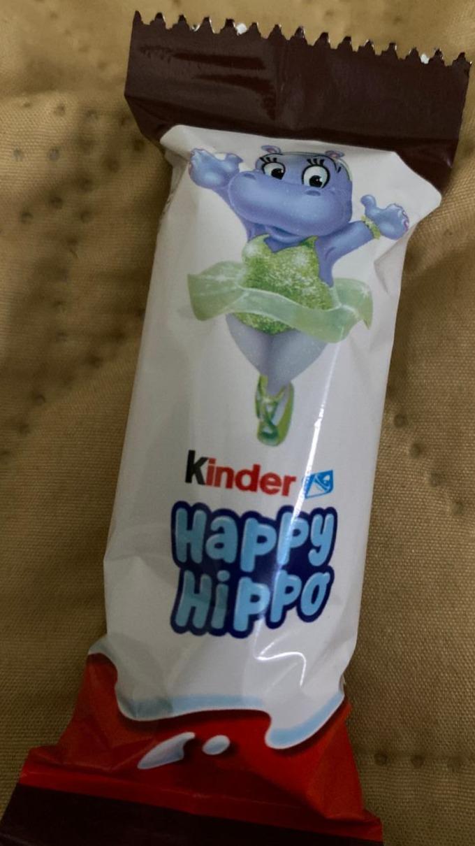 Фото - Шоколад Kinder Happy Hippo молочный крем и орехи Ferrero