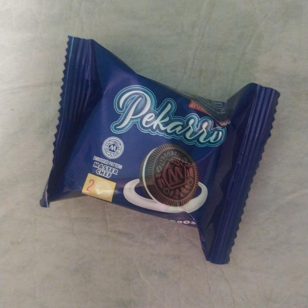 Фото - Печенье сахарное с какао и начинкой с ванильным вкусом Pekarro