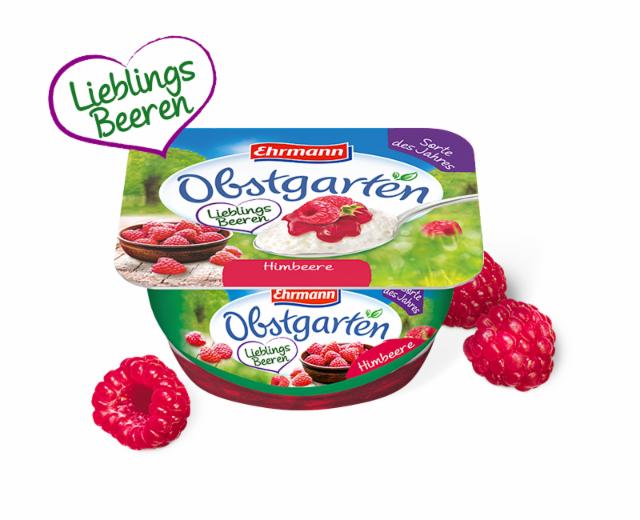 Фото - Йогурт со вкусом малины Obstgarten Ehrmann