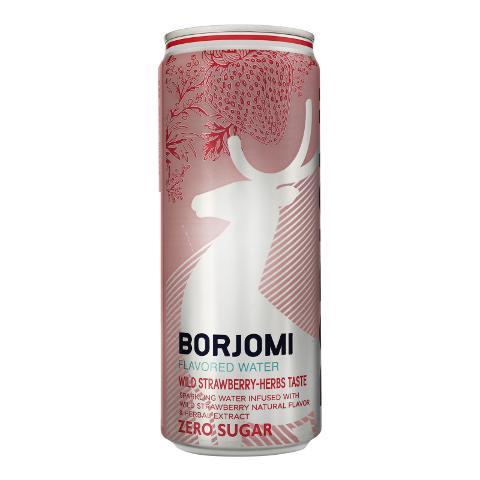 Фото - Напиток безалкогольный сильногазированный Wild strawberry-herbs Flavored water Боржоми Borjomi