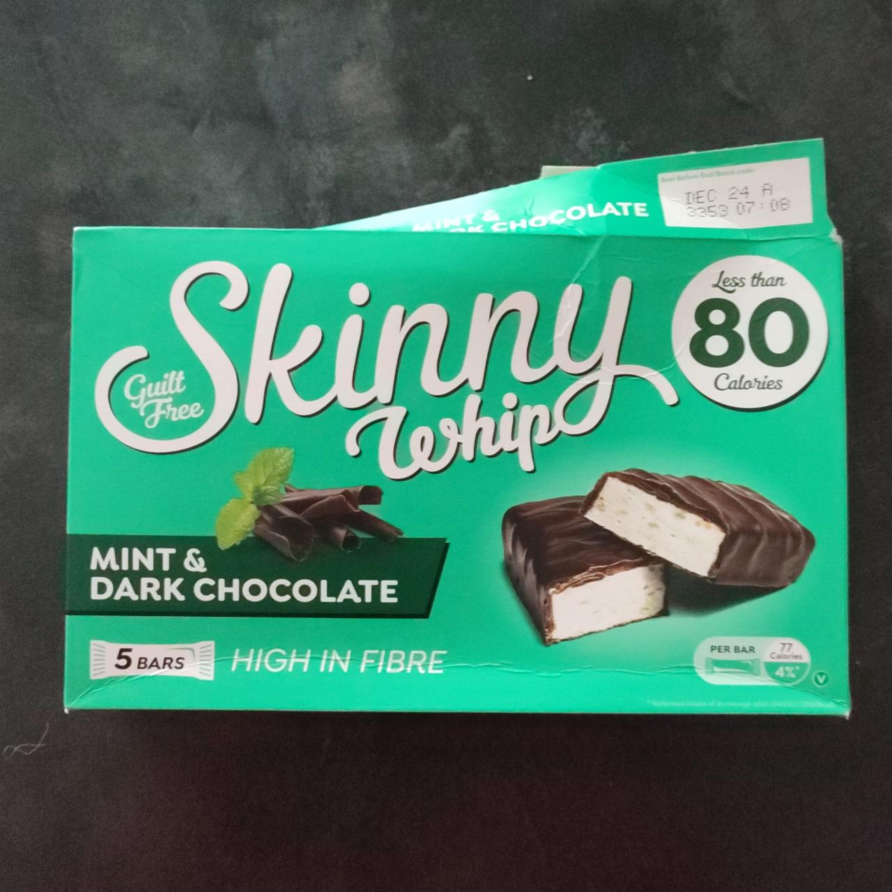 Фото - Skinny whip mint&dark chocolate Skinny bars