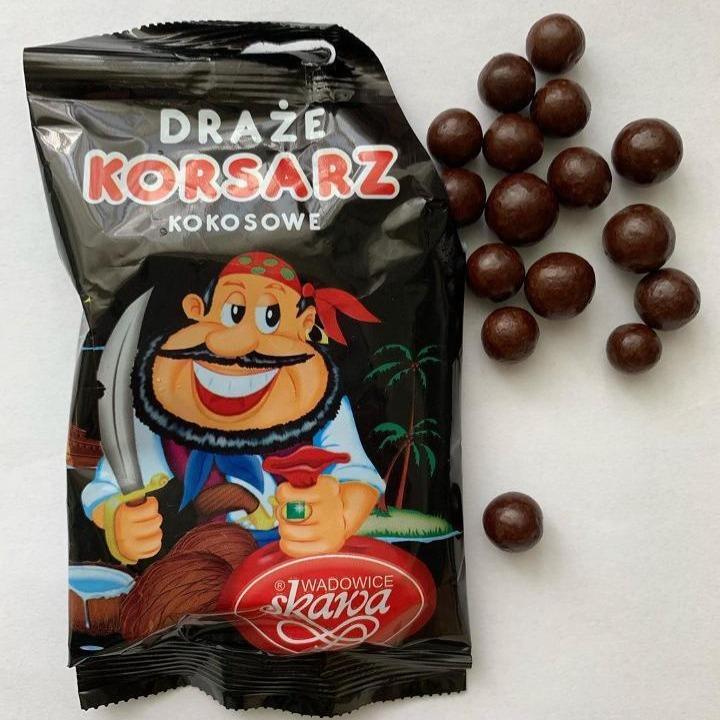 Фото - Драже кокосовое в шоколаде Korsarz Skawa