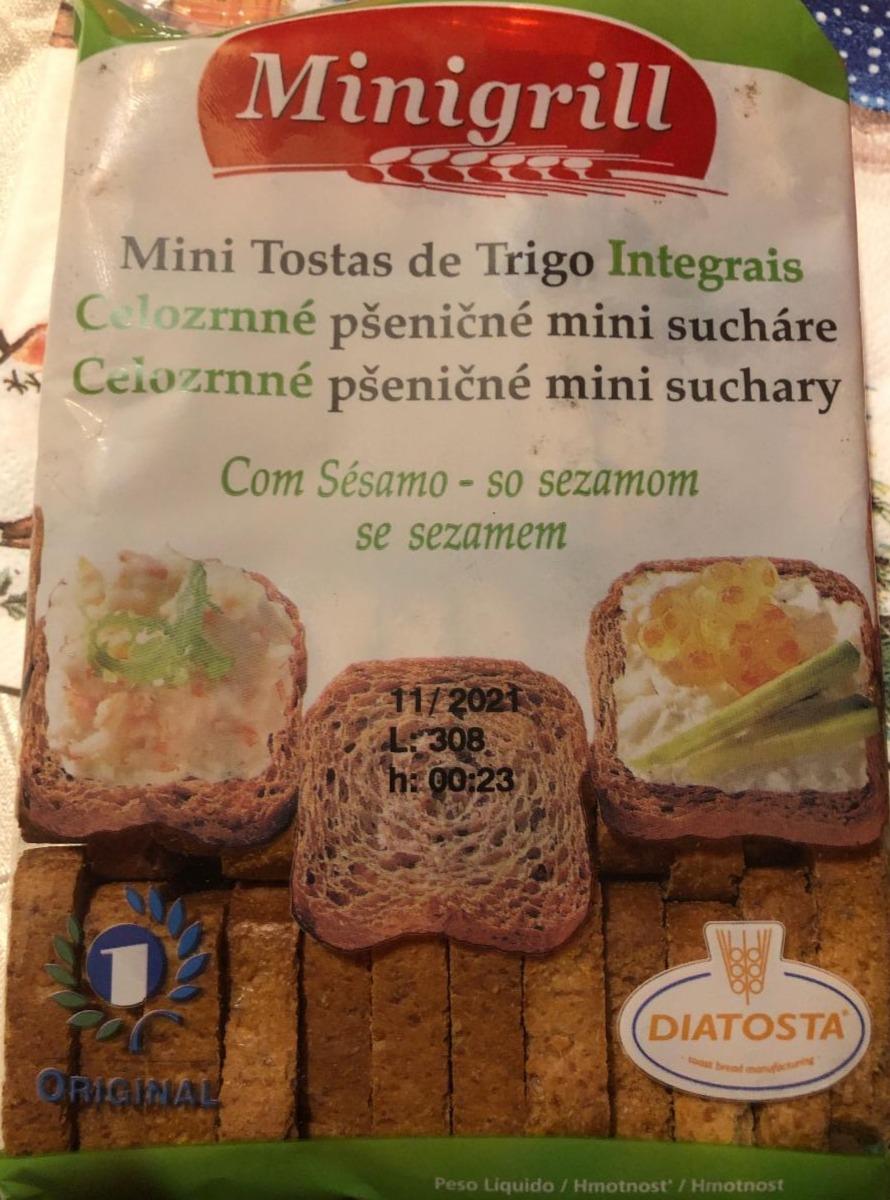 Фото - Тосты пшеничные диетические с низким содержанием соли Minigrill Diatosta
