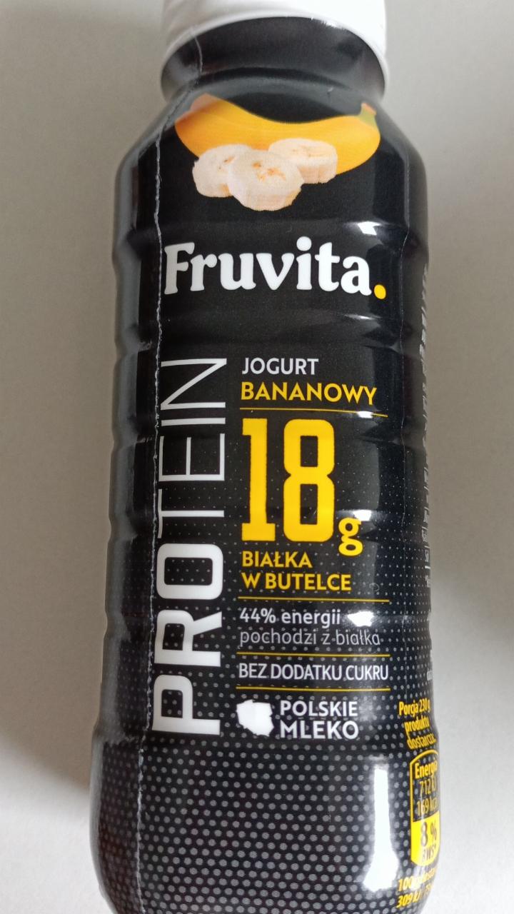 Фото - Протеиновый йогурт со вкусом банана Fruvita