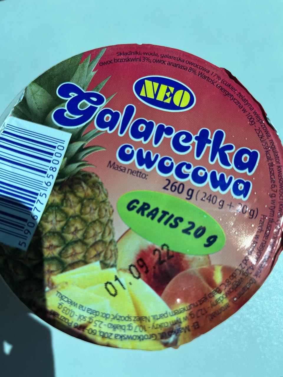 Фото - Желе с фруктами Galaretka owocowa Neo